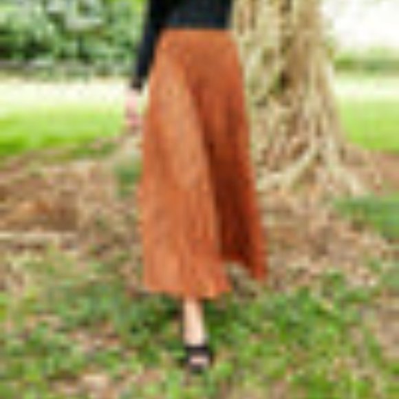 Pashmina Pleated Maxi Skirt - Picture 1 of 2